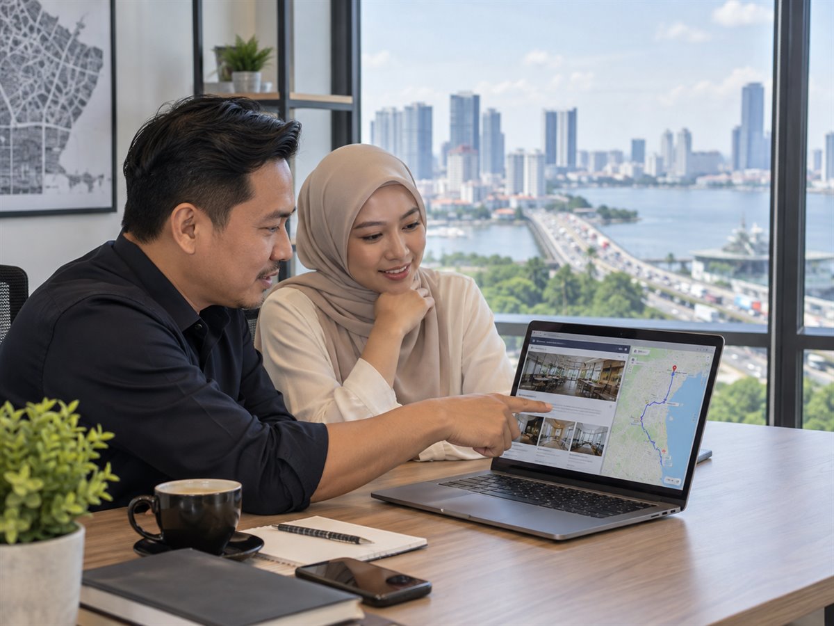 How should a Johor business plan a local service website?