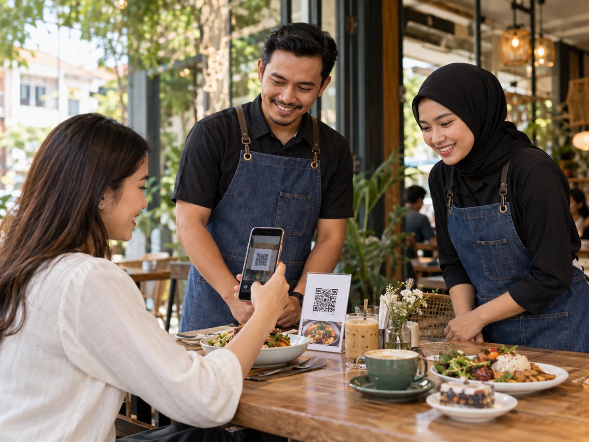 Can a small cafe start with a QR menu before building an app?