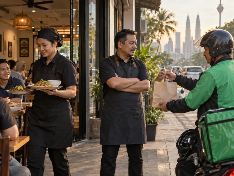 Should a restaurant use self-delivery or a third-party platform?