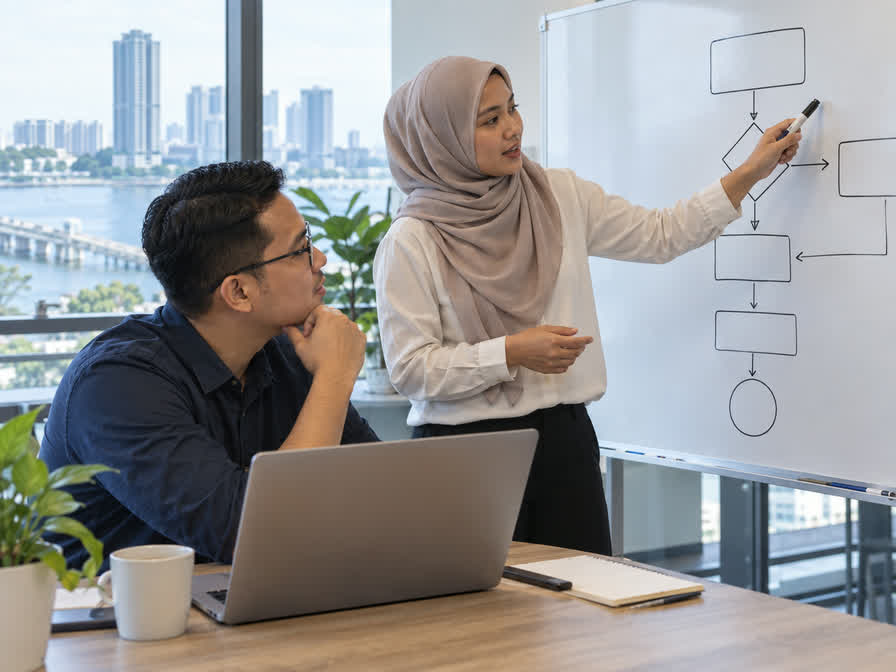 What should a web system project in Johor Bahru define first?