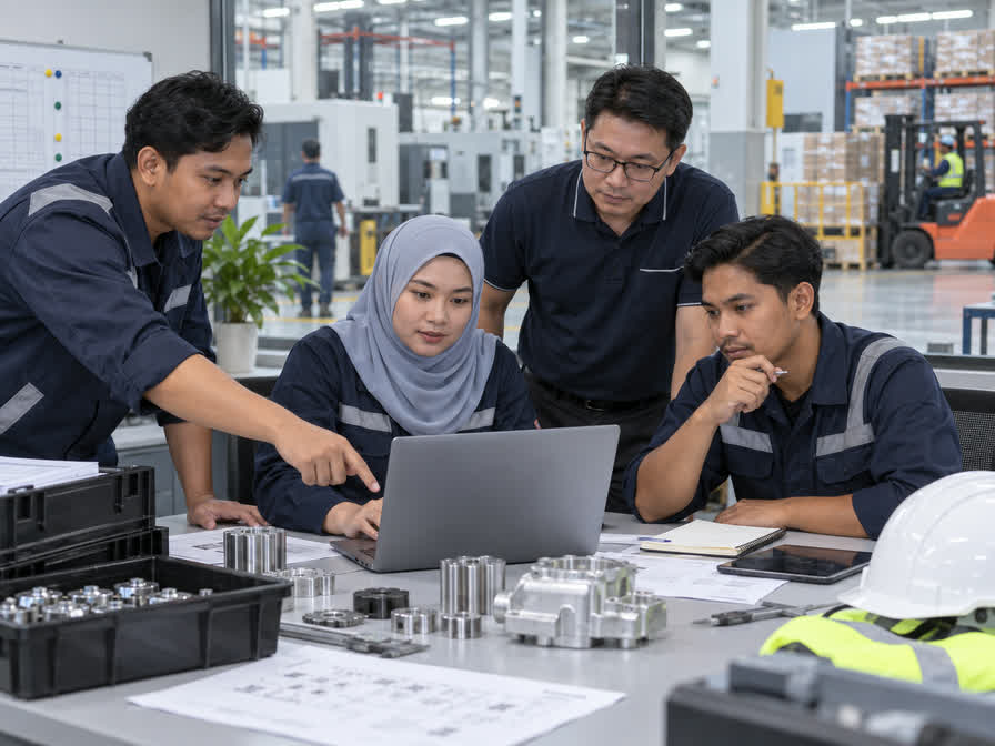 When does a Johor manufacturer need MES and WMS together?